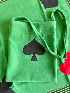Tablecloth: 56 x 56 inches. Cards Suite Handmade perfect for gifting or using to play cards or any other board or card games